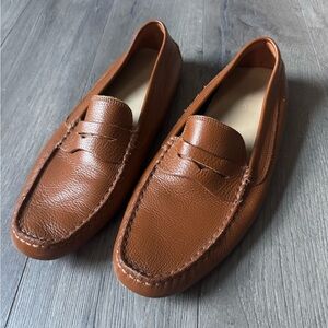Lacoste Brown Leather Loafers